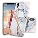 Imikoko iPhone Xs Max Case, iPhone Xs Max Marble Case, Matte Finish Slim Soft Flexible TPU Marble Pattern Cover for Apple iPhone Xs Max 6.5