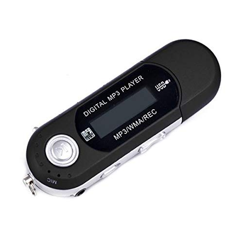 Portable USB Digital MP3 Music Player LCD Screen Support 32GB TF Card & FM Radio (Black)