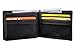 Tonly Monders RFID Blocking Men's Full Grain Leather Wallet Bifold Slim Front Pocket Wallet, Card Holder Small Thin Wallet Black