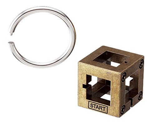 BOX Hanayama Cast Metal Brain Teaser Puzzle (Level 2)