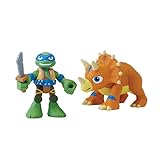 Teenage Mutant Ninja Turtles Pre-Cool Half Shell Heroes Dino Leonardo and Triceratops Figures