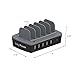 Juicy Power 5-Port USB Qualcomm Quick Charge 3.0 Technology Rapid Charging Station - Grey