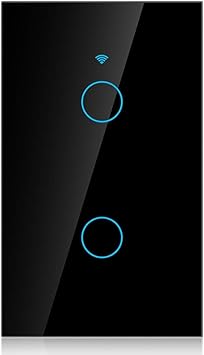 2 Way Smart Wifi Switch Wall Light Control Switch Us Black Amazon Com Industrial Scientific