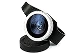 HSINI 180 Degree Fish Eye Detachable Clip-On Lens Portable Camera Cover for Apple 4/5/5c/5s/iPad mini/iPad Air - Black