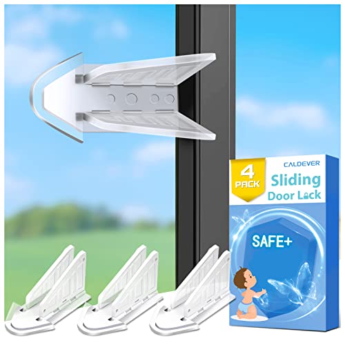Sliding Door Lock for Kids Safety 4 Pack Window Locks Child Proof
