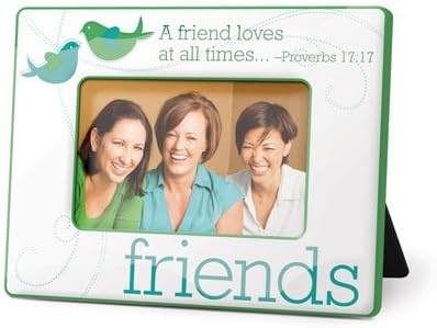 Ceramic Green Birds Watercolor Finish Photo Frame A Friend Loves At All Times