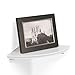 InPlace Durable Contemporary Corner Shelf Kit - Easy to Install & Remove, Floating Corner Shelves - Wall Mounted Decorative Corner Shelf for Flowers or Small Lamp - 10