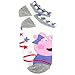 Peppa Pig Little Girls 6 pack Socks (6-8 (Shoe: 10.5-4), Ballet Pink No Show)