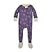 Burt's Bees Baby, Baby Girls,Sleeper Pajamas, Zip Front Non-Slip Footed Sleeper PJs, 100% Organic Cotton, Majestic Mountain Watercolor Bee, 3-6 Months