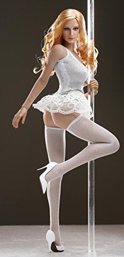 Figure Accessories White Color Figure Clothes Set 1/6 Figure Pole dancing Clothing Set 1:6 Sex Girl Pole-dancing Clothes Fit For 12" Action Figure