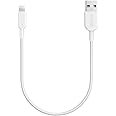Anker Powerline II Lightning Cable,Apple MFi Certified,USB Charging/Sync Lightning Cord Compatible with iPhone 11 Series/SE/Xs/XR ,and More(1FT,White)