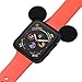 YU STORE Lovely Cartoon Mouse Ears TPU Protective Cover for I Watch 40mm and 44mm, Anti-Scratch Soft Silicone Protector Bumper Frame Protective Case for iWatch Series 4 Girls Boys (Black, 44mm)