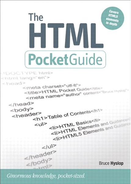 Amazon Com Html Pocket Guide The Peachpit Pocket Guide Ebook Hyslop Bruce Kindle Store