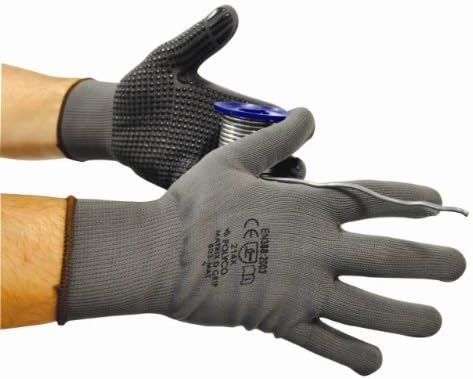 Polyco Matrix D Grip Work Gloves Grey Size Large (9) - 12 Pack