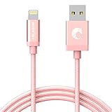 Lightning Cable, i-Blason 6 Feet (1.8m) Apple MFI Certified Lightning Cable for iPhone 6s /6 / Plus, iPhone 5S, iPad Air 2, iPad Mini 3 4 (Rose Gold)