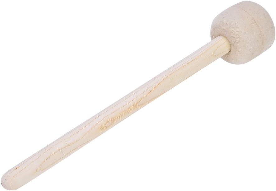 Drum Mallet, Durable Bass Drum Mallet Stick with Wool Felt Head Drumstick Mallet Percussion Band