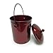 Red Metallic Stainless Steel Kitchen Compost Bin, 1.3 Gallon, with Charcoal Filter Lid – Cedar Grove