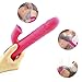 Telescopic Rabbit Vibrator Vagina Stimulator Vibration Massager, 10 Modes Skinfriendly Silicone Clitoris Massager, Treediride Rotating Vibrator USB Rechargeable G-spot Dildo Vibrator Adult Sex Toys