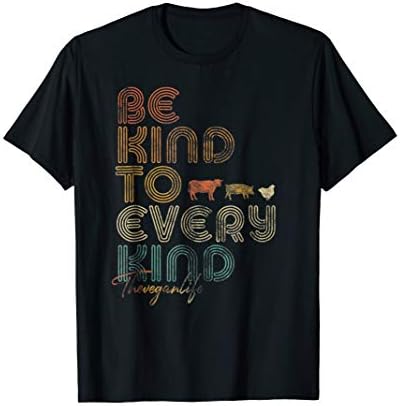 Pack A PunchBe Kind To Every Kind Shirt. Retro, 70's Vegan Life T-Shirt T-ShirtOEKO-TEX STANDARD 100