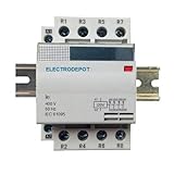 40 Amp 4 Pole Contactor Normally Open (N/O) 120V Coil, 32A Motor, IEC 63A, 40A DIN