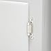 Amazon Basics 3/8 Inch Kitchen Inset Cabinet Door Hinge, Self-Closing, 1 Pair, Polished Chrome, 10-Pack