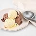 Ice Cream Easy Scoop Handle Simple One Piece Aluminum Design Easy Release 24 Scoops per Gallon, 3-Ounce, Silver