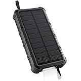 OUTXE Waterproof Solar Power Bank 20000mAh with Flashlight, Dual Input, Quick Charge Rugged Solar Phone Charger