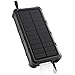 OUTXE Waterproof Solar Power Bank 20000mAh with Flashlight, Dual Input, Quick Charge Rugged Solar Phone Charger
