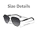 EyeGlow Aviator Brand Designer Sunglasses Men and Women Polarized Lens Memory Titanium Material (Grey)