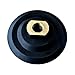 Rubber Backing Pad Black Rigid Backer Pads for Diamond Polishing Pads 5/8”-11 Hook and Loop Backing Pad (5 inch)