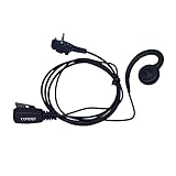 Coodio Elite Swivel Earpiece Security Headset inline PTT Mic Microphone For Vertex Standard EVX-531, VX-241 2 Way Radio