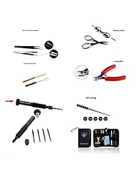Kit de herramientas de bricolaje, 11 en 1, jig herramienta, contiene alicates, pinzas, destornilladores multiusos con una bolsa de construcción con cremallera.