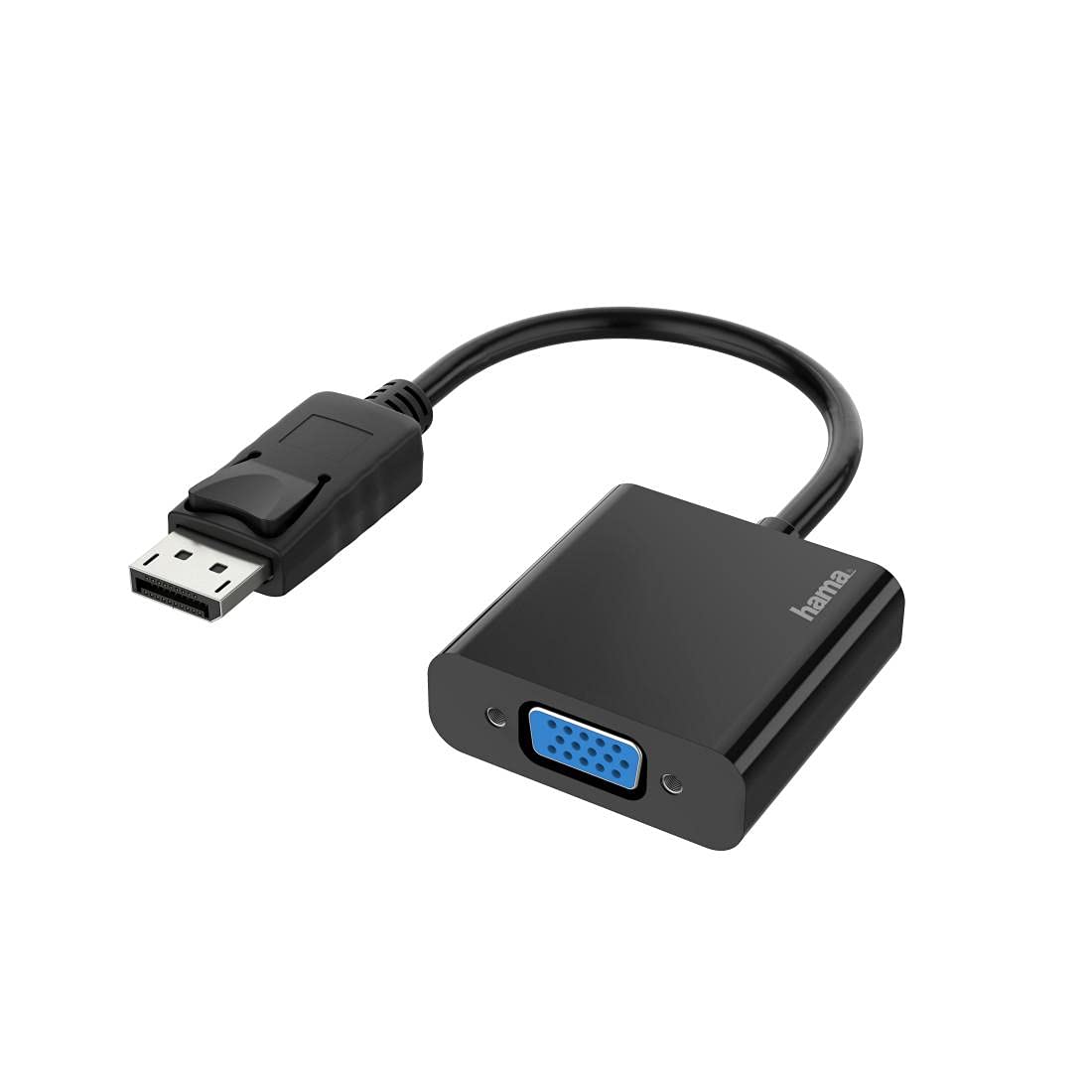 Hama 00200337 DisplayPort/VGA Adapter [1x UK Connector - 1x DisplayPort Male] Black