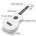 Wooden Ukulele 21 Inch Soprano Hawaiian Guitar Basswood Small Guitar for Beginner (White)