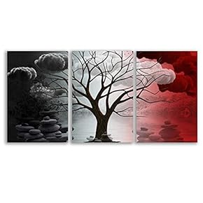 Abstract Cloud Tree Pictures Home Wall for Bedroom...