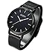 Watch Womens Unisex Simple Casual Leather Waterproof Analog Quartz Dress Wrist Watch