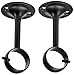 AmazonBasics Curtain Rod Ceiling-Mount Bracket, Set of 2, Black primary