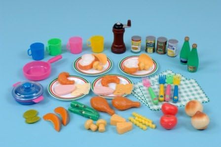 Childrens Plastic Multicultural Food Set-A1433S