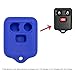 Keyless2Go Replacement for New Silicone Cover Protective Case for Remote Key Fobs FCC CWTWB1U345 CWTWB1U331 GQ43VT11T - Blue