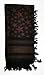 Tapp Collections Premium Star Pattern Shemagh Head Neck Scarf - Dark Brown/Black