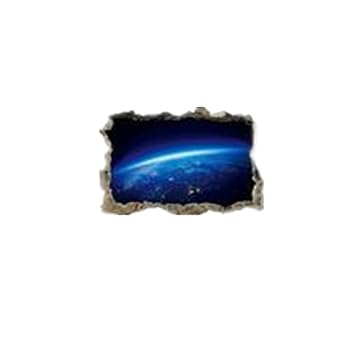 Dtuta 3D Gebrochen Wand Serie Boden Wandaufkleber Abnehmbare Applikationskunst Raumdekoration
