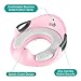 Potty Training Seat for Toddler Infant Kids Training Toilet Seat for Boys Girls Baby Toilet Trainer with Handles Splash Guard Non-Slip with Soft Cushion Adjustable for Most Toilet Brush Bonus (Pink)