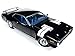 1971 Plymouth GTX Hardtop Black Velvet with White Stripes Limited Edition to 1,002 Pieces Worldwide 1/18 Diecast Model Car by Autoworld AMM1133