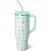 Swig Life 30oz Mega Mug, 30 oz Tumbler with Handle and Straw, Cup Holder Friendly, Dishwasher Safe, Extra Large Insulated Tumbler, Easter Basket Stuffers, Easter Gifts for Women (Egg Hunt)