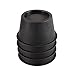 Round Circular Bed Risers Raise 2 Inch Heavy Duty Underbed Storage Furniture Riser Home Set of 4 (Black)