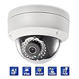 IP Security Camera, 4MP Dome Network Camera Outdoor 2688X1520 WDR Motion Detection Hikvision OEM DS-2CD2142FWD-I (4mm lens)