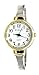 Women's Classic Dainty Easy Read Two Tone Bangle Cuff Watch