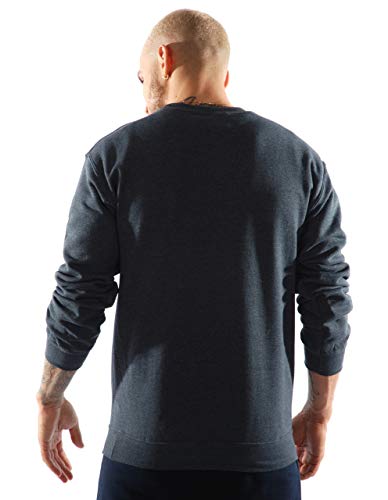 KRONK-Guantes-de-Boxeo-de-un-Color-Sudadera-sin-Capucha-Regular-para-Hombre
