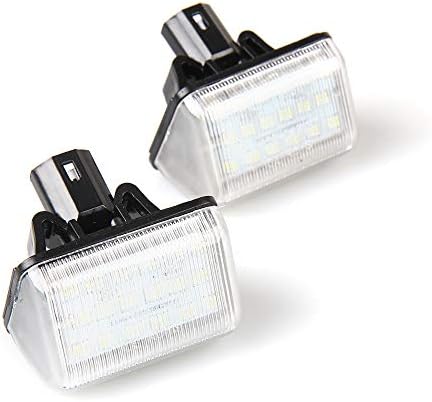 LED Licence Number Plate Rear Lamps Assembly for CX-5 2013-2014, CX-7 2007-2012, M-azda 6 2003-2008, M-azda S Peed 6 2006-2007, White 6000k(Pack of 2)