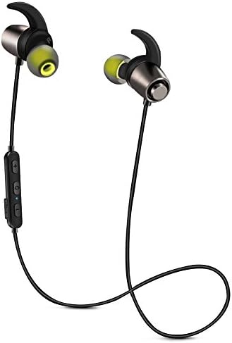 DOESIT Bluetooth Headphones,Wireless V4.2 Running Headphones Sweatproof IPX7 Sports Magnetic Wireless Earbuds with Microphone for Running Hiking Gym